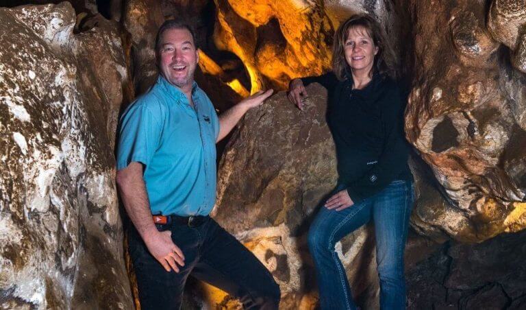 Steve and Jeanne Beckley at Glenwood Caverns Adventure Park