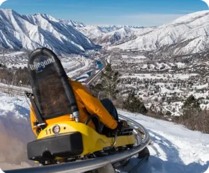 The Alpine Coaster is a thrilling alternative to a day on the slopes.